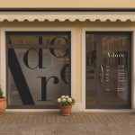 vetrofania adore salone acconciatura